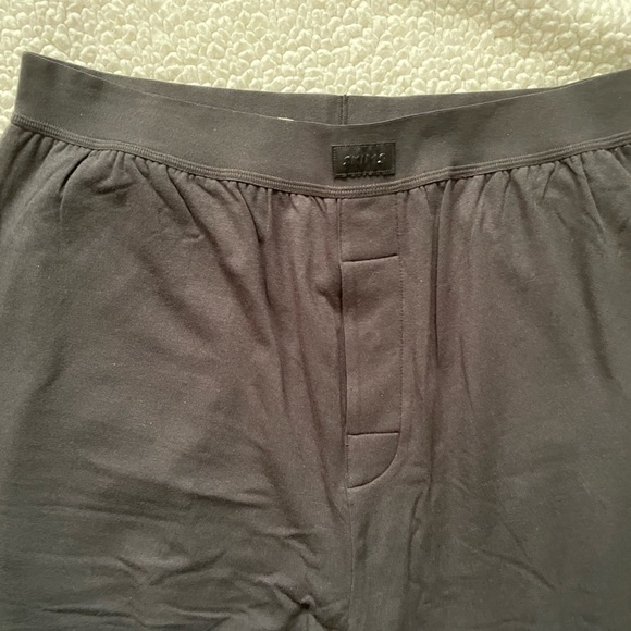 Skims Boyfriend Loose Pant Black Onyx Loungewear Medium​ - Picture 5 of 13